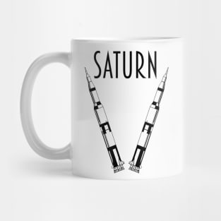 Apollo 11 Saturn V Moon Rockets Mug